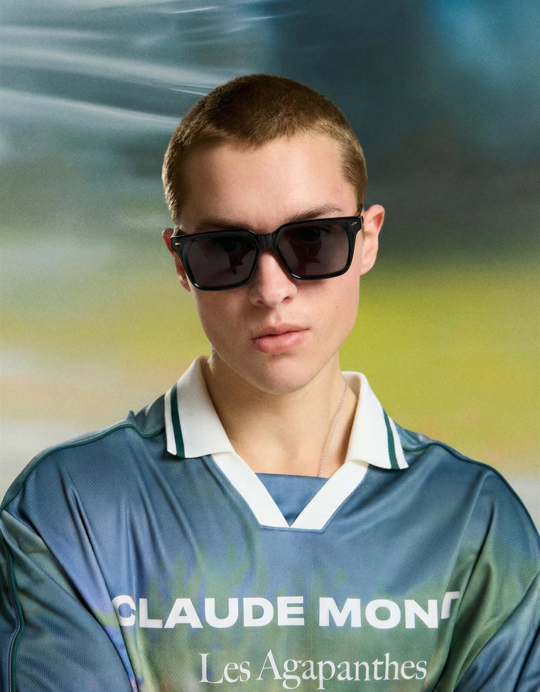 Поло Клод Моне «Агапанты» с короткими рукавами