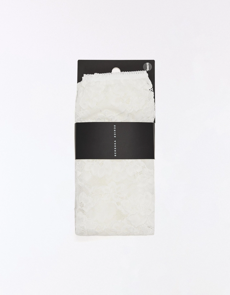 Легинсы капри с кружевом