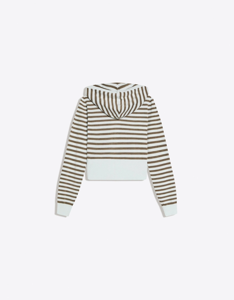 Полосатая толстовка на молнии