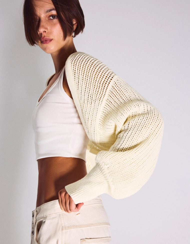 Кардиган в стиле рустик