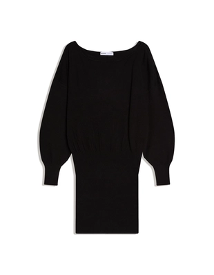 Мини-платье асимметричного кроя в рубчик- Заказать в России