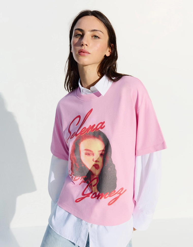 Футболка с принтом Selena Gomez