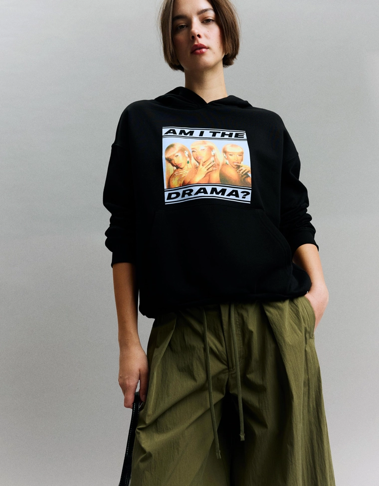 Худи Cardi B с принтом