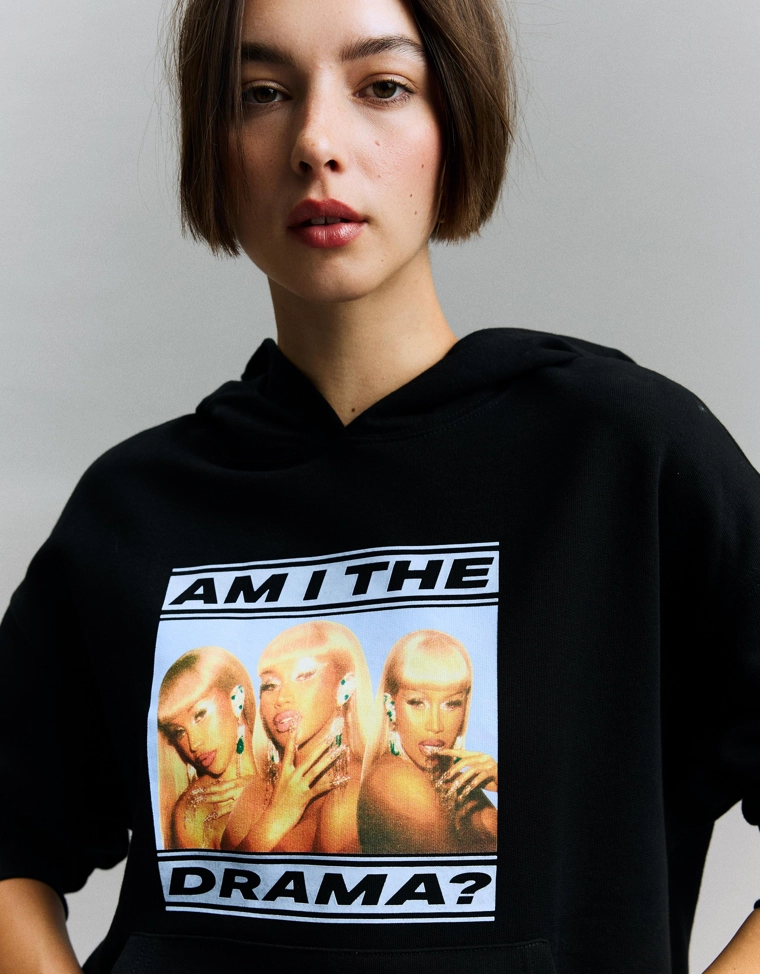 Худи Cardi B с принтом