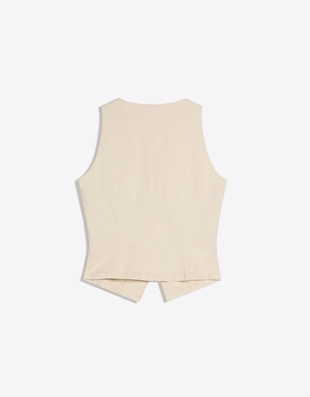 Джинсовый жилет со стразами на пуговицах- Заказать в России