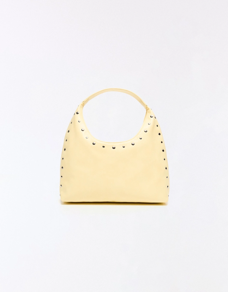 Сумка-мешок из искусственной кожи с заклепками