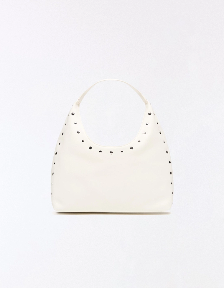 Сумка-мешок из искусственной кожи с заклепками