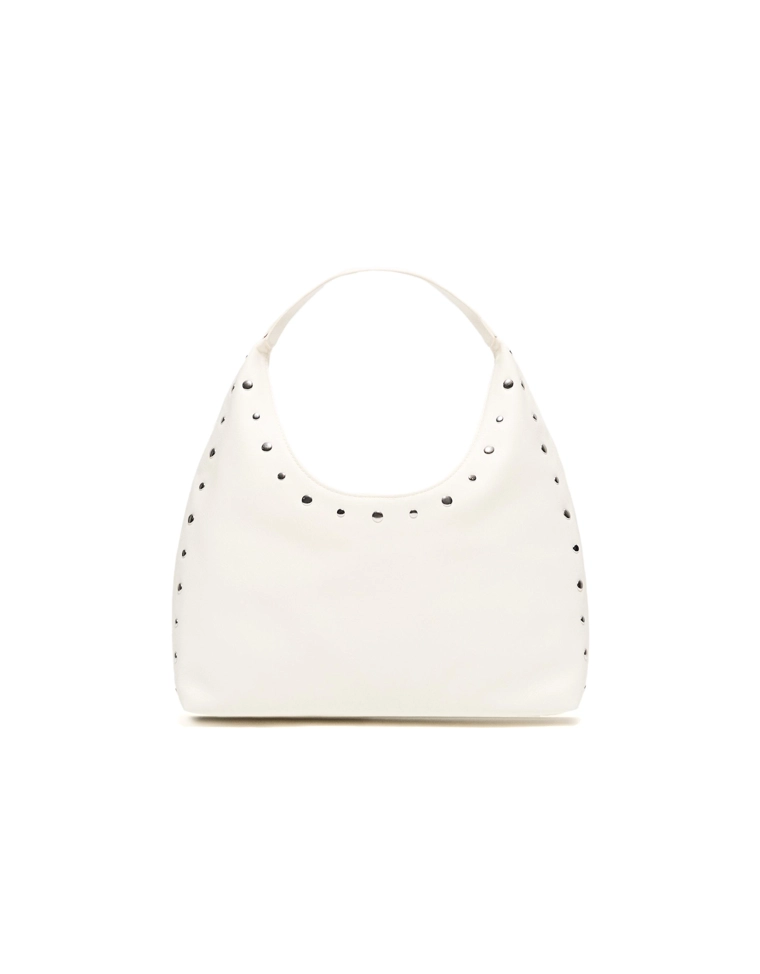 Сумка-мешок из искусственной кожи с заклепками