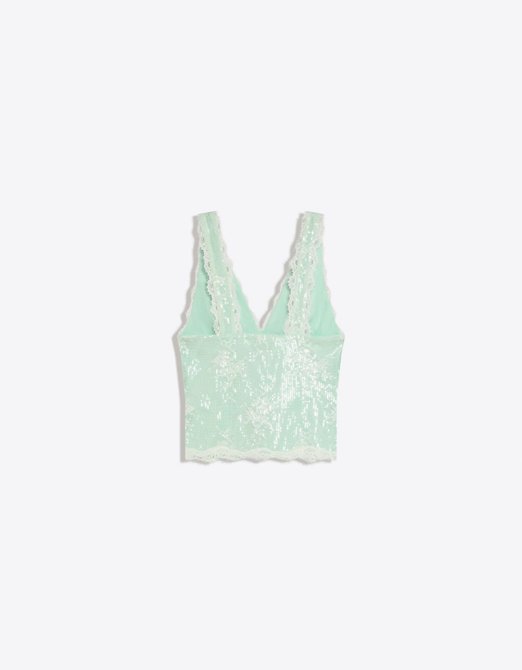 Топ с пайетками