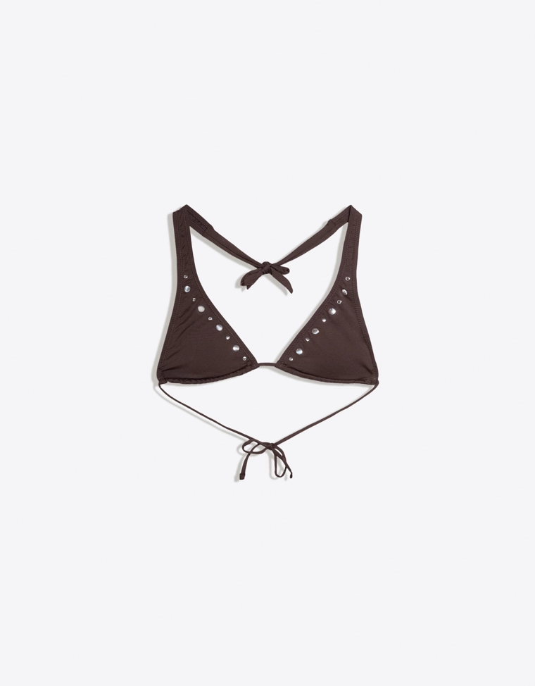 Бюстгальтер бикини с заклепками