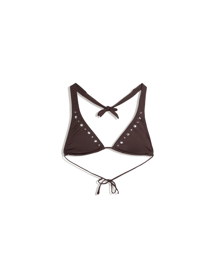 Бюстгальтер бикини с заклепками