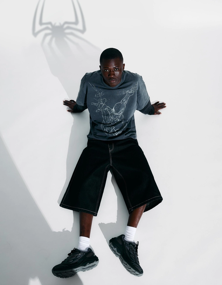 Лонгслив Spiderman с двойным принтом