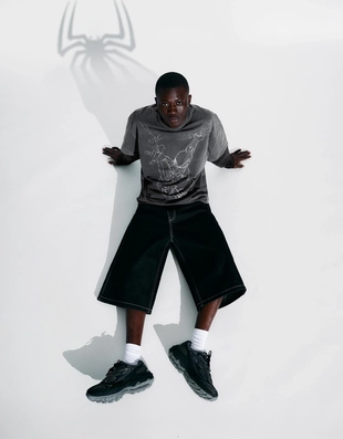 Лонгслив Spiderman с двойным принтом- Заказать в России