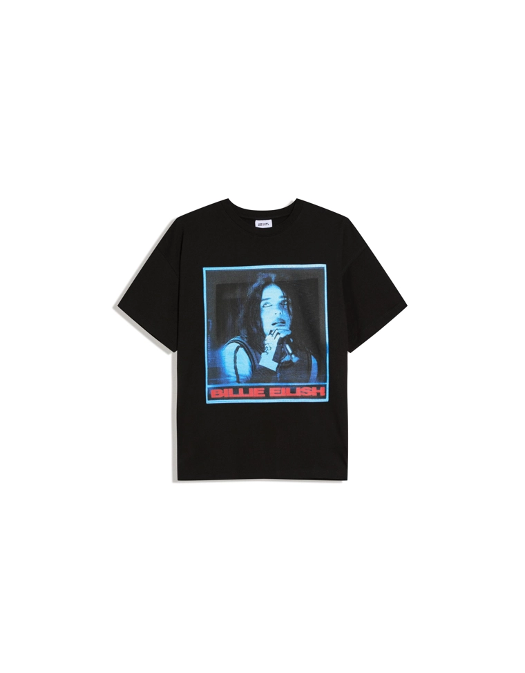 Футболка с короткими рукавами и принтом Billie Eilish
