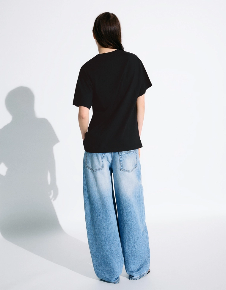 Футболка с короткими рукавами и принтом Billie Eilish