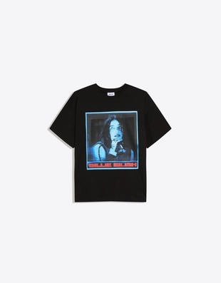 Футболка с короткими рукавами и принтом Billie Eilish- Заказать в России