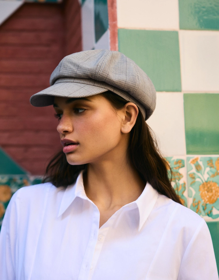 Кепка в клетку