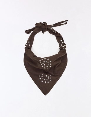 Платок-косынка с заклепками- Заказать в России