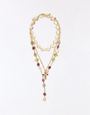 Набор из 3 ожерелий со стразами- Заказать в России