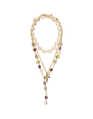 Набор из 3 ожерелий со стразами- Заказать в России