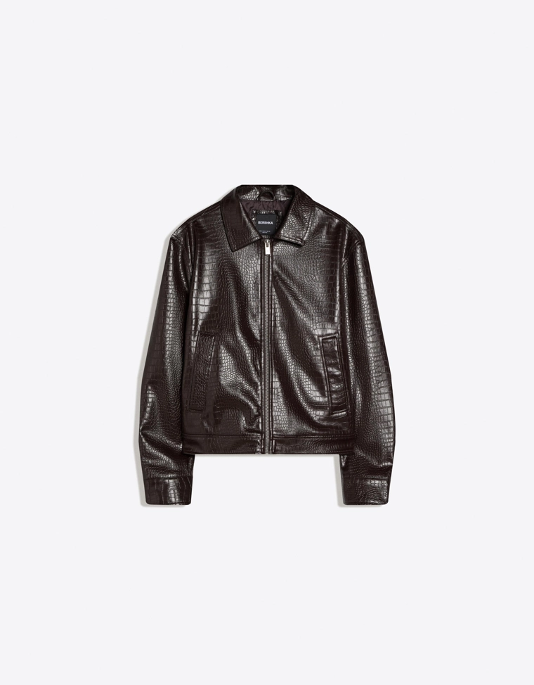 Куртка из искусственной кожи