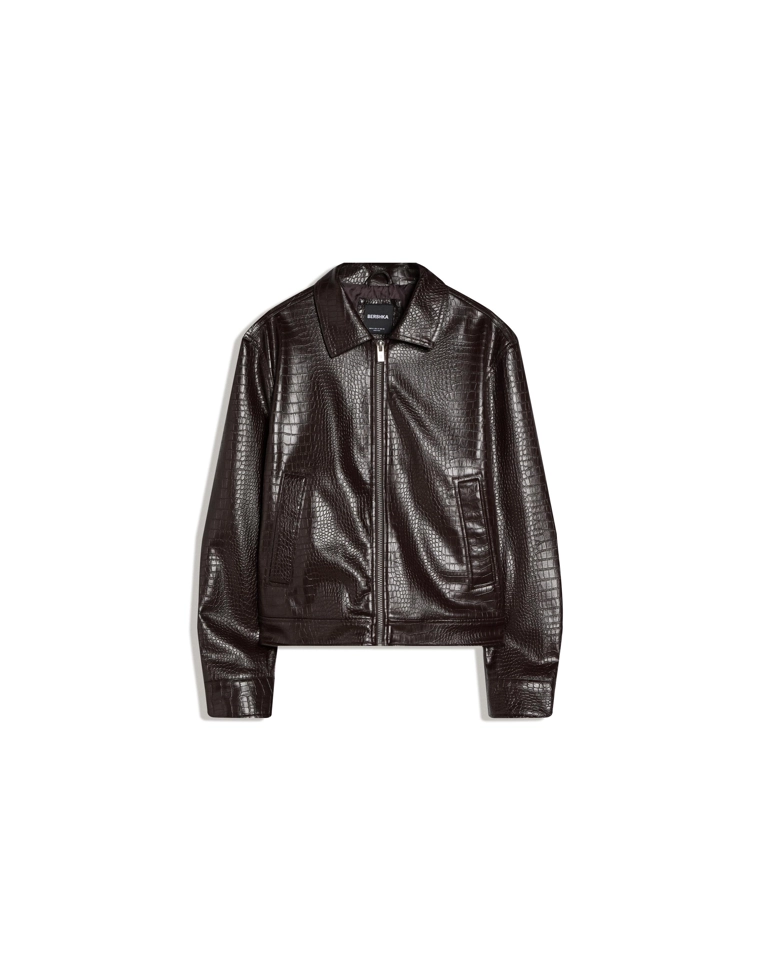 Куртка из искусственной кожи