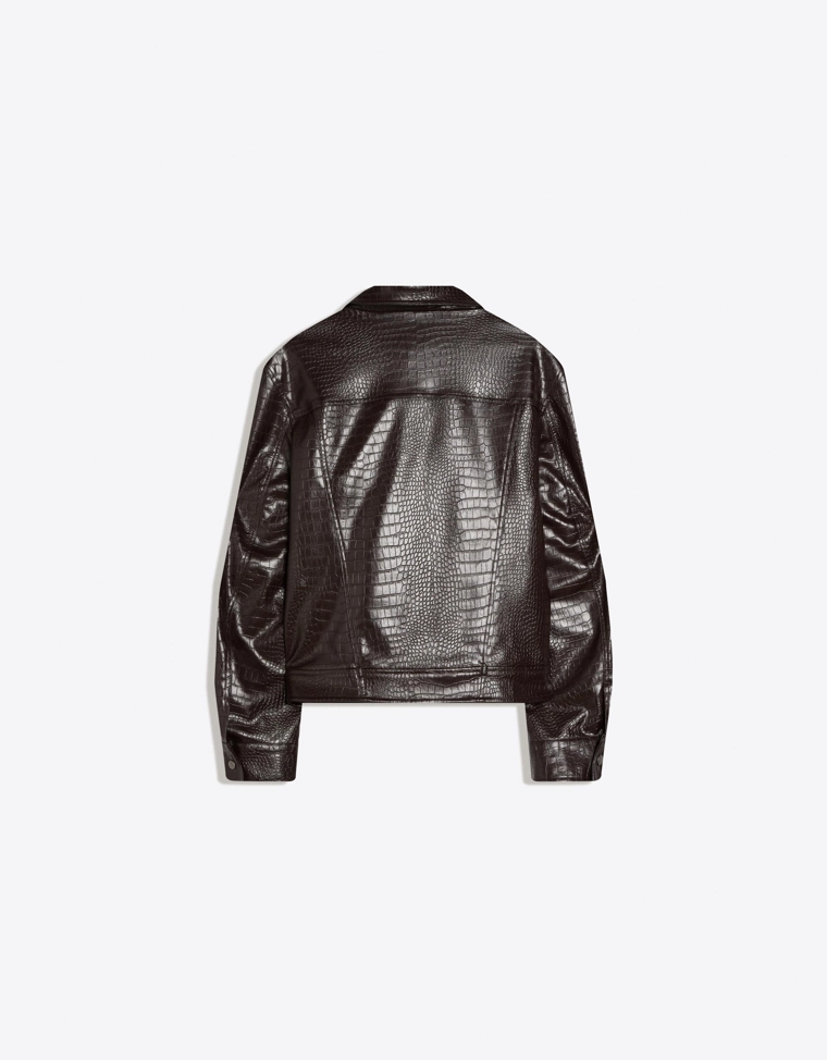 Куртка из искусственной кожи