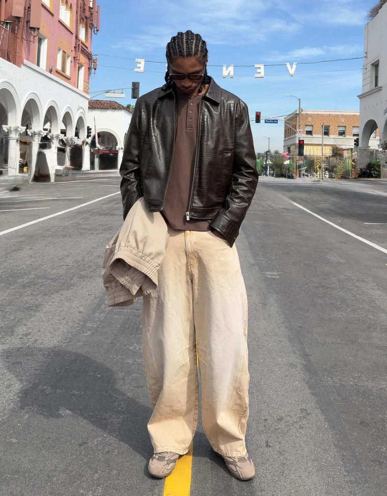 Куртка из искусственной кожи