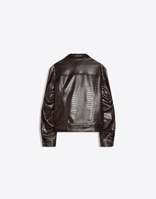 Brown | 1292/677/717 - Bershka Куртка из искусственной кожи