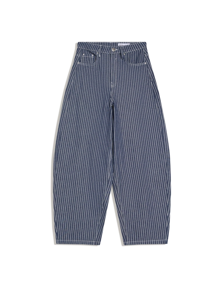 Брюки-бананы в полоску