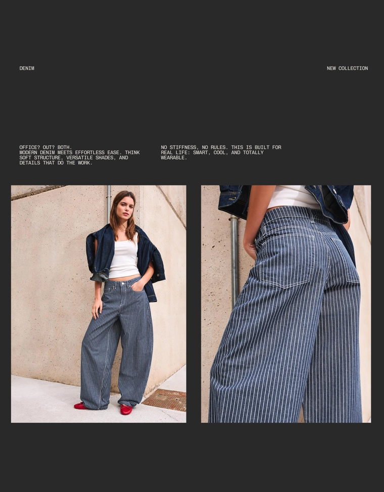 Брюки-бананы в полоску