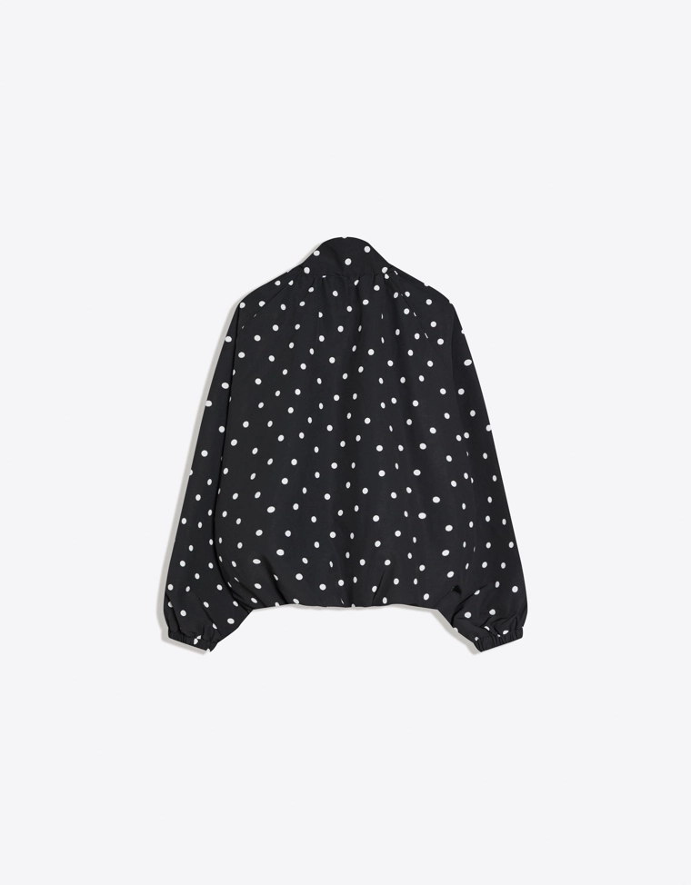 Куртка оверсайз в горошек