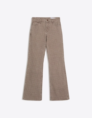 Джинсы клеш в горошек- Заказать в России