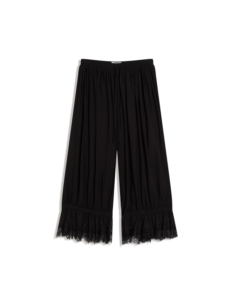 Шаровары в бельевом стиле