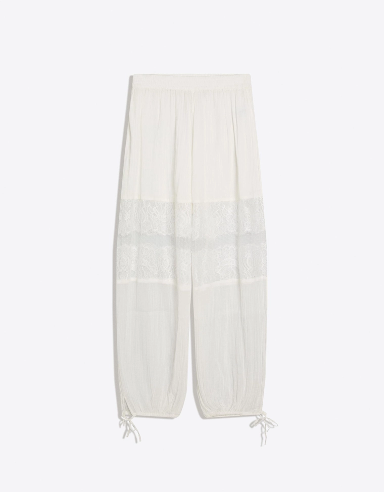Шаровары с кружевом