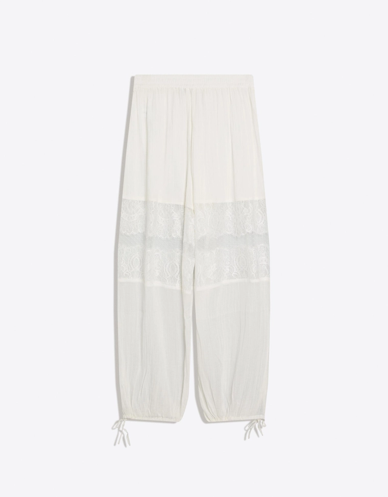 Шаровары с кружевом