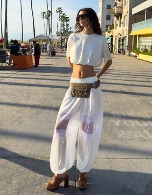 Шаровары с кружевом- Заказать в России