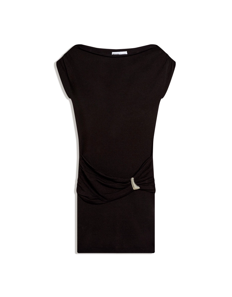 Мини-платье с поясом