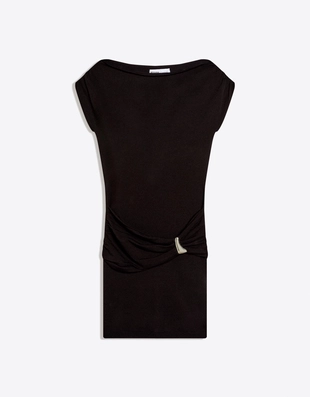 Мини-платье с поясом- Заказать в России