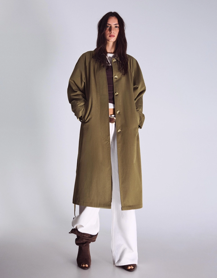 Длинный тренч