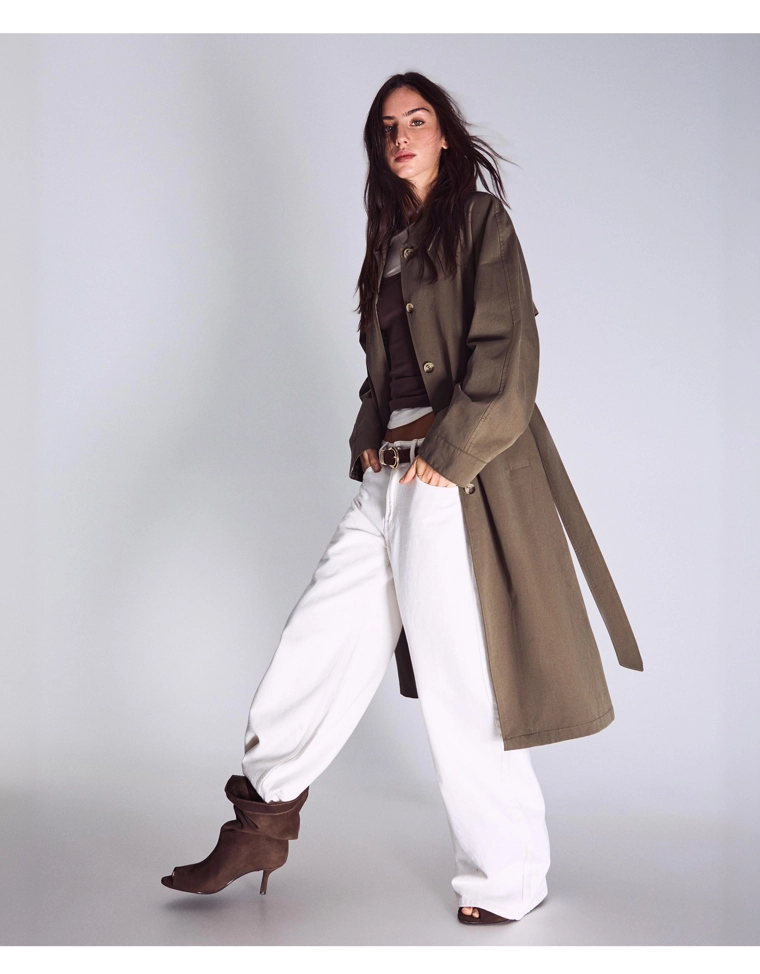 Длинный тренч