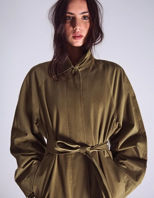 Длинный тренч- Заказать в России