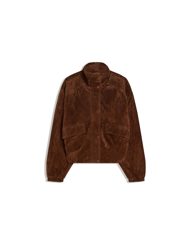 Кожаная куртка с карманами