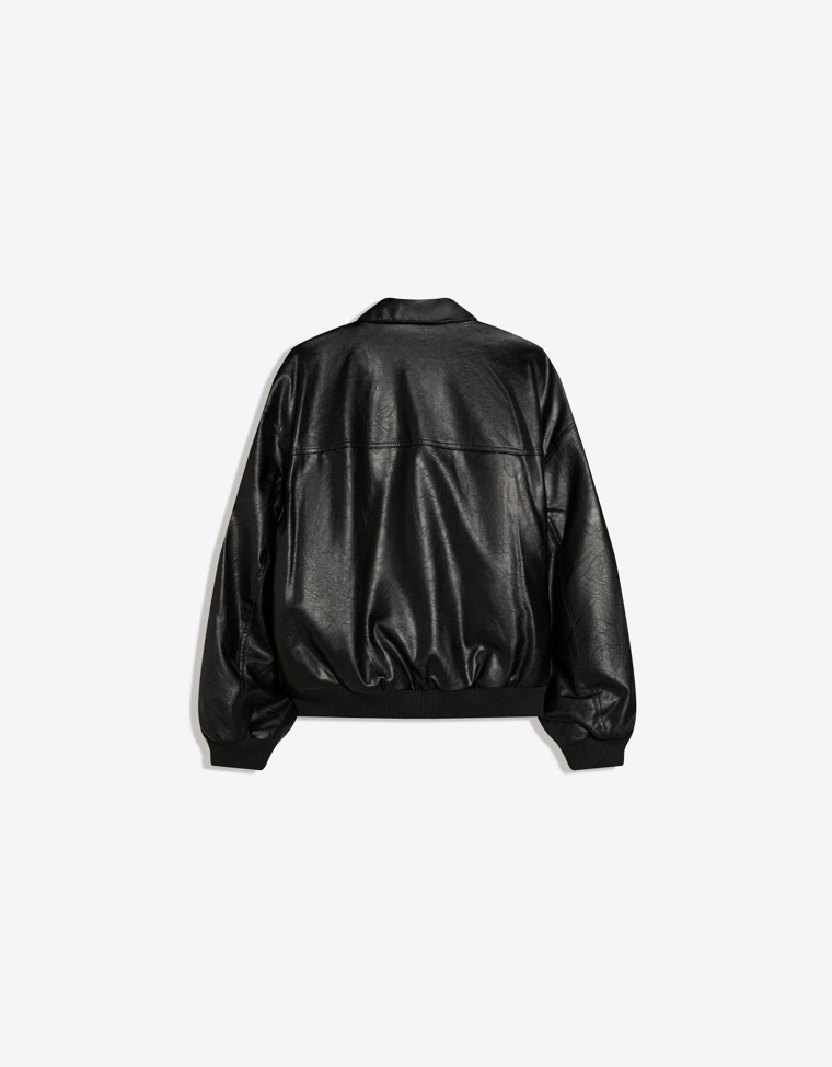 Куртка из искусственной кожи кожи OUT OF CORE