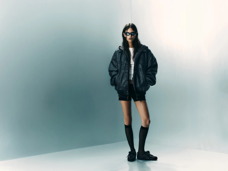 Куртка из искусственной кожи кожи OUT OF CORE