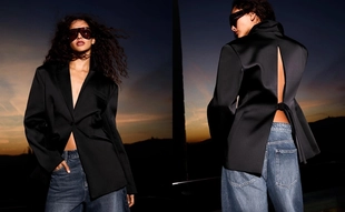 Приталенный блейзер из сатина- Заказать в России