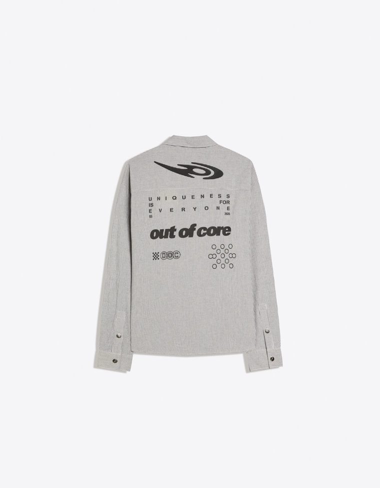 Рубашка в полоску с длинными рукавами OUT OF CORE