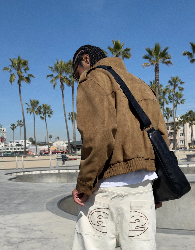 Куртка из искусственной замши