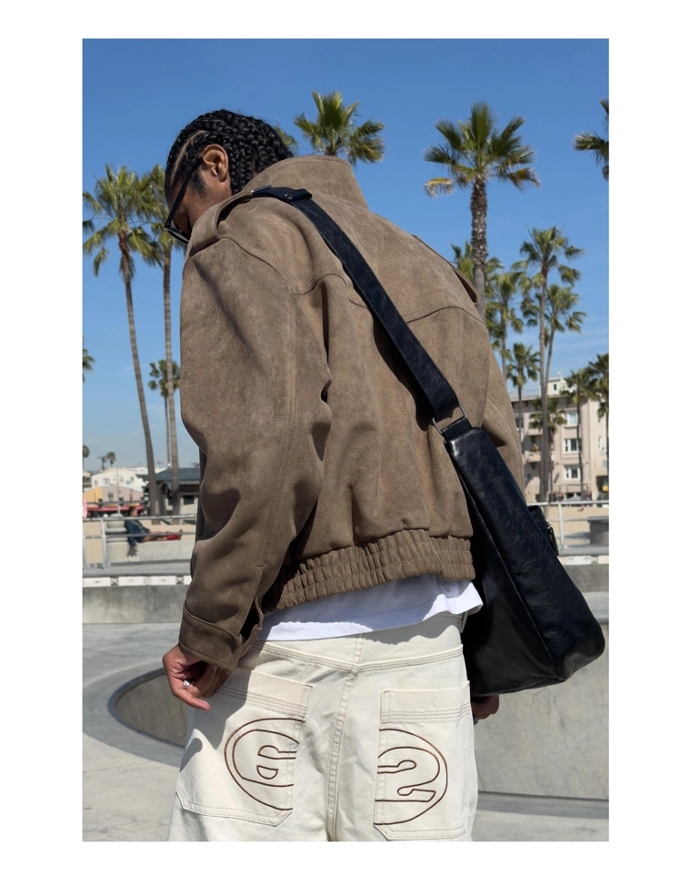 Куртка из искусственной замши