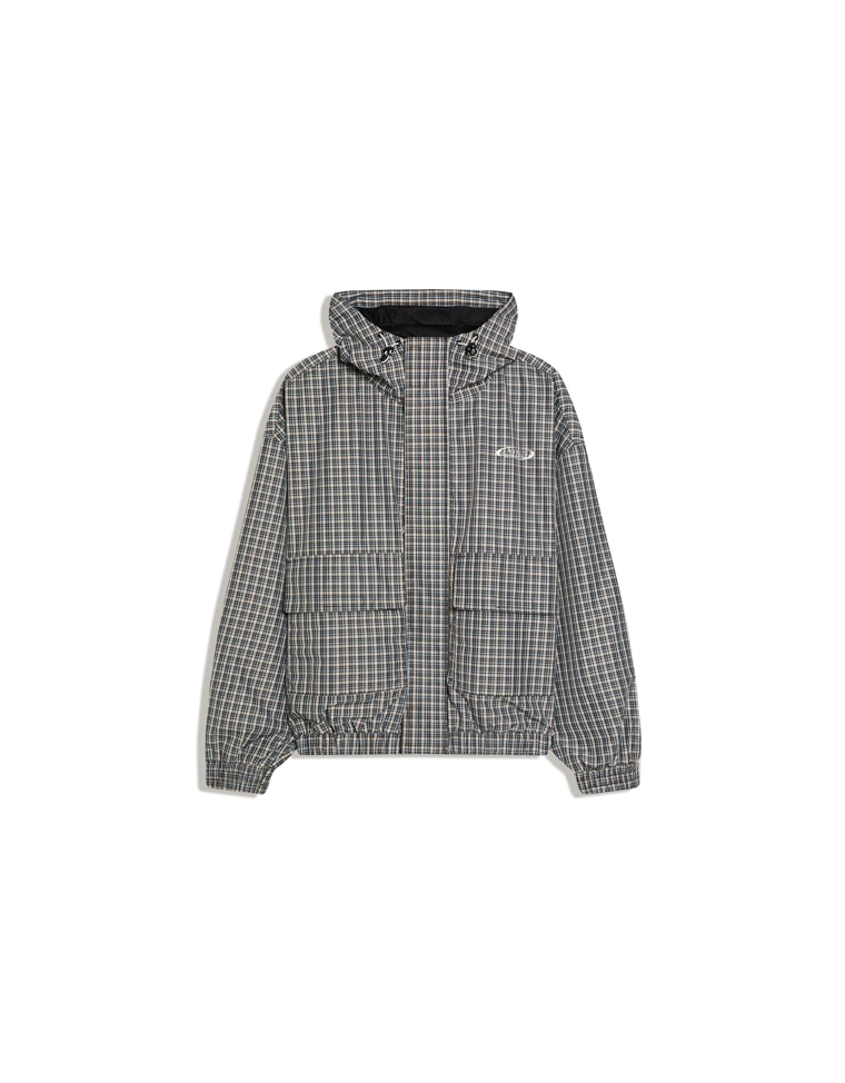 Куртка оверсайз в клетку из высокотехнологичной ткани